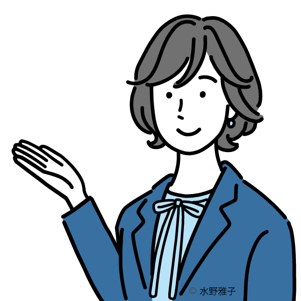 水野雅子の似顔絵イラスト2